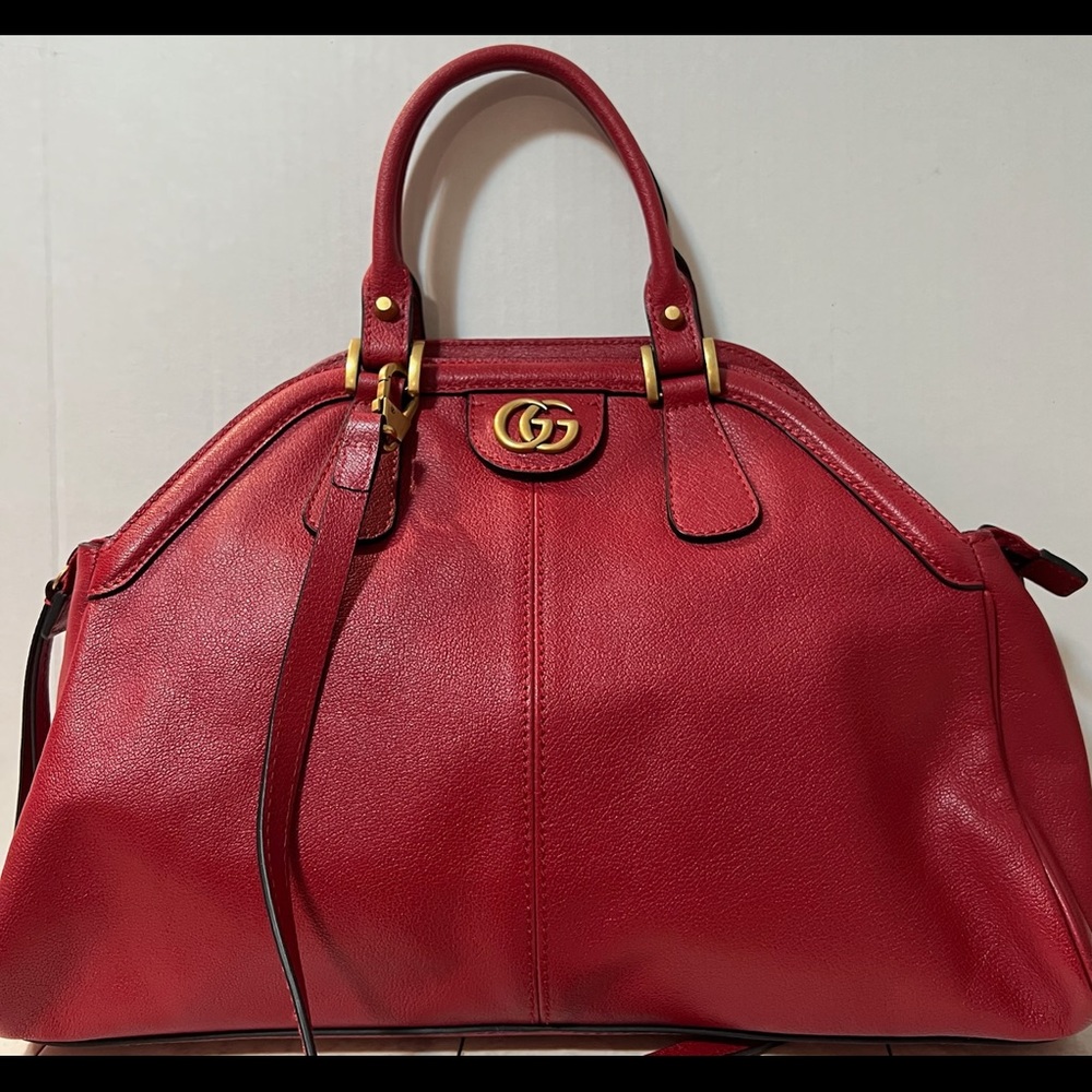 Gucci Re(Belle) top handle leather bag Medium